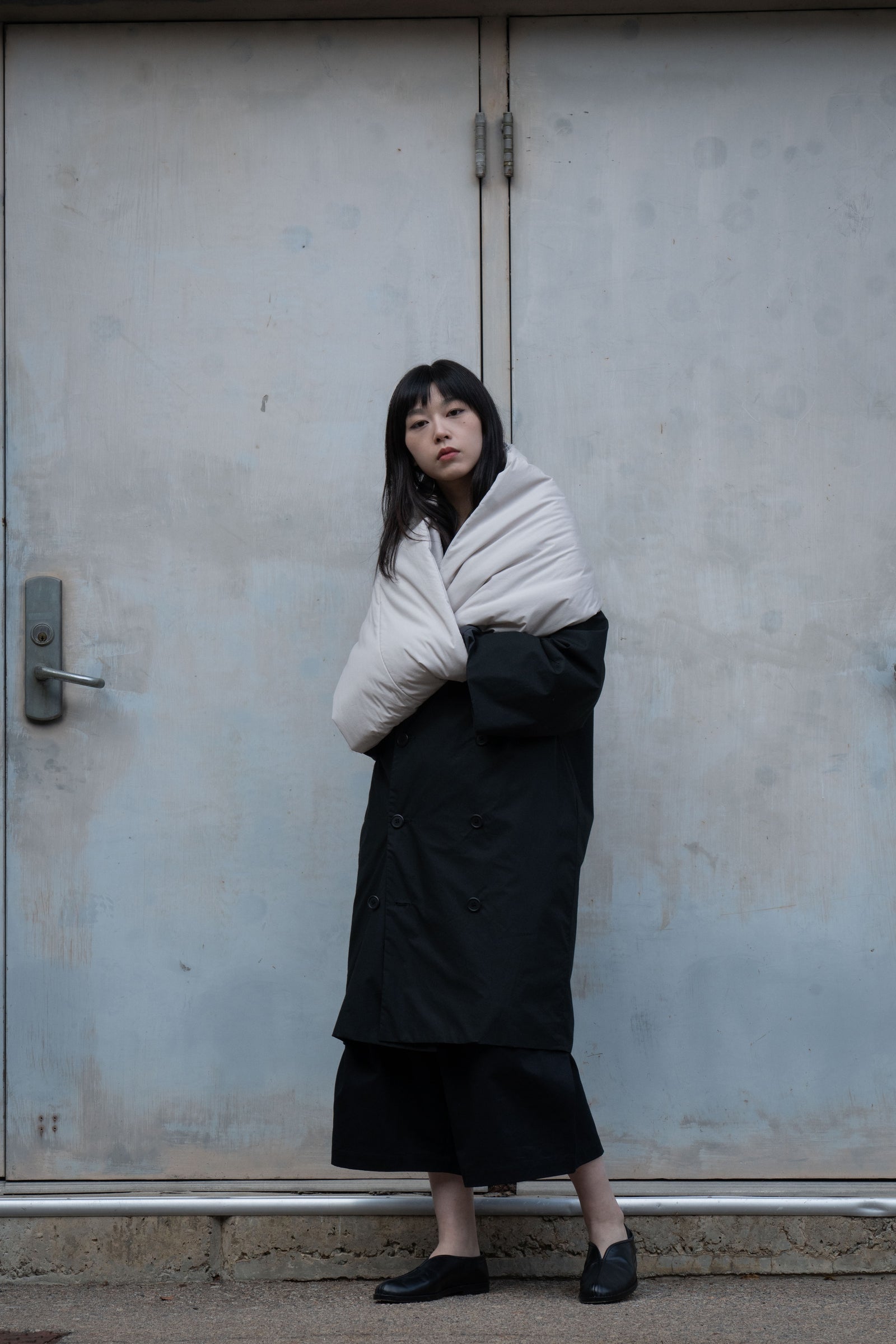 The Quilted Scarf - Beige