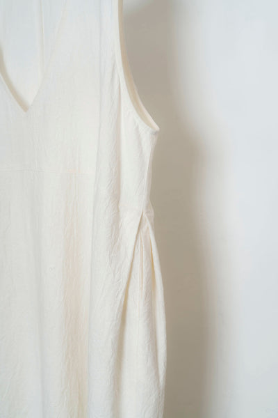 The Linen Dress - White