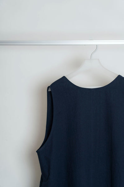 The Linen Dress - Navy