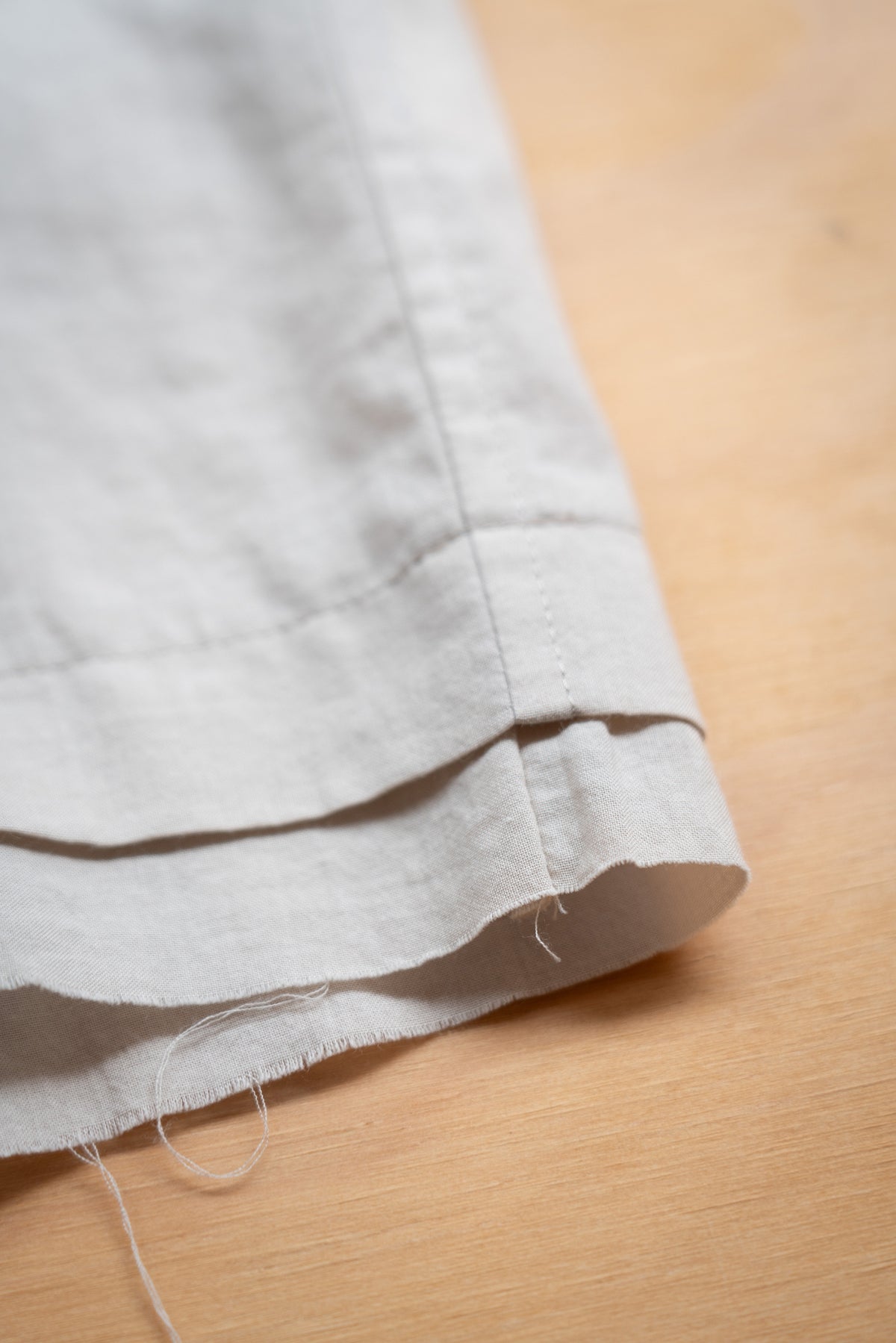 The Frayed Layer Top - Beige