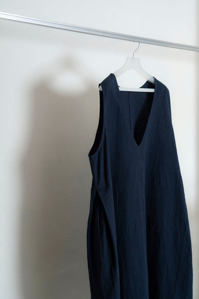 The Linen Dress - Navy