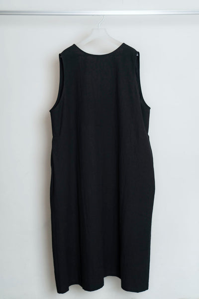 The Linen Dress - Black