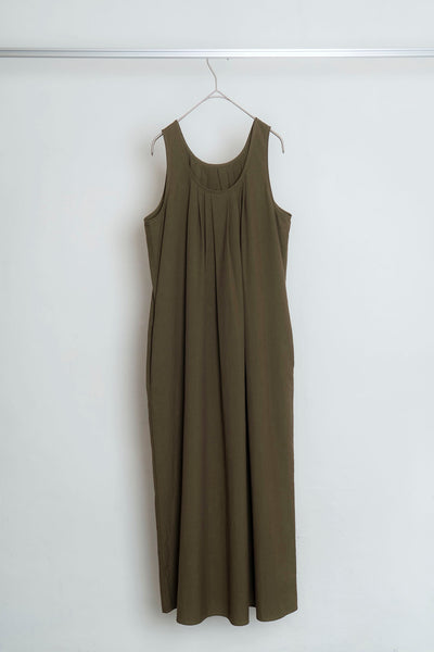 The Midi Dress - Miltary Green