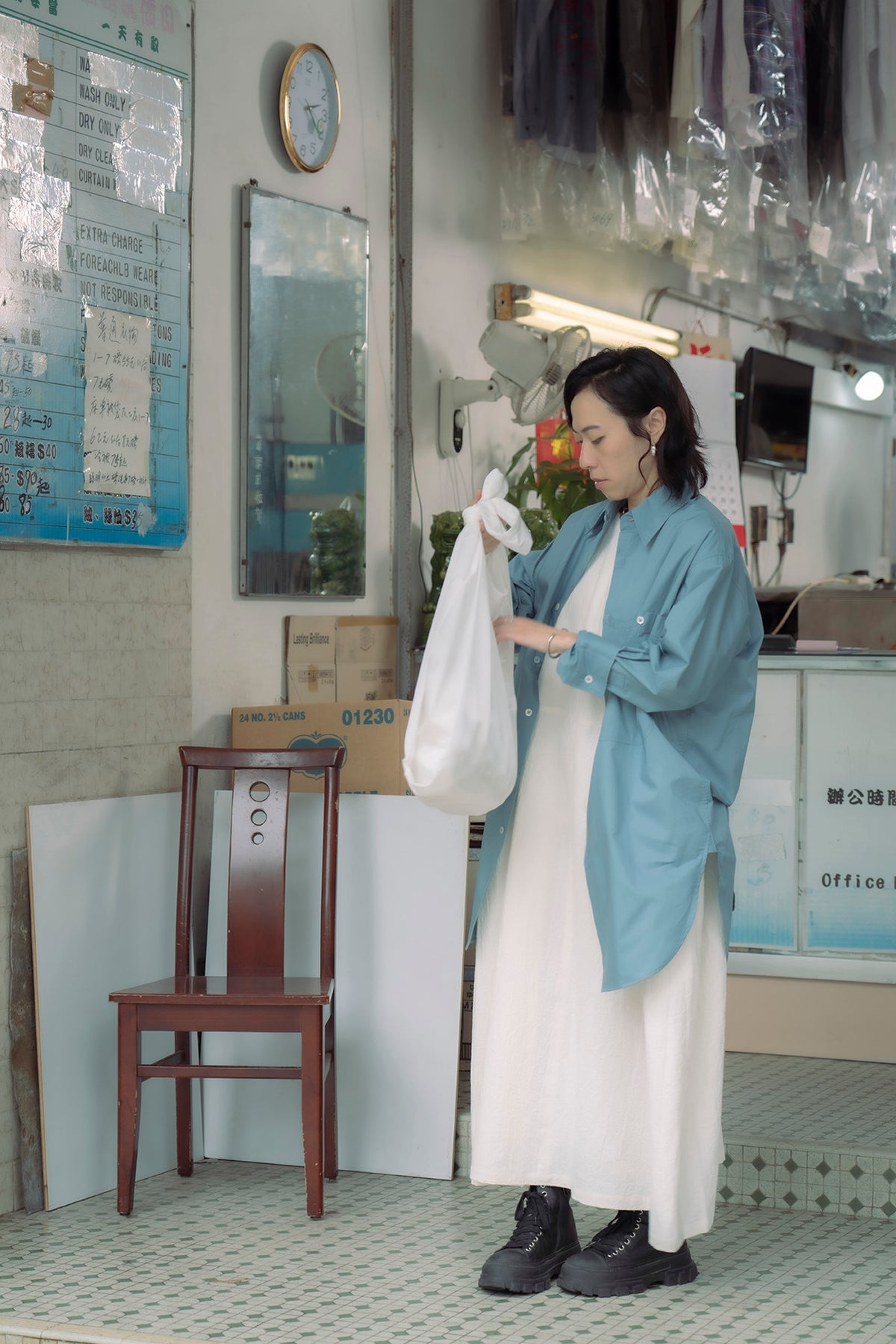 The Linen Dress - White