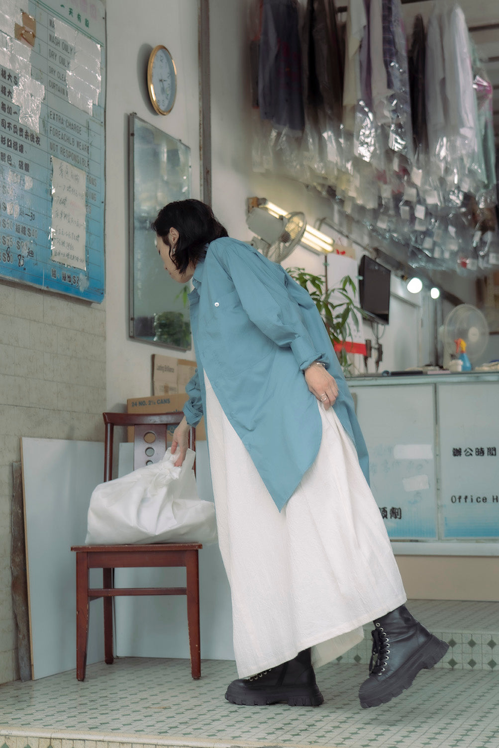 The Linen Dress - White