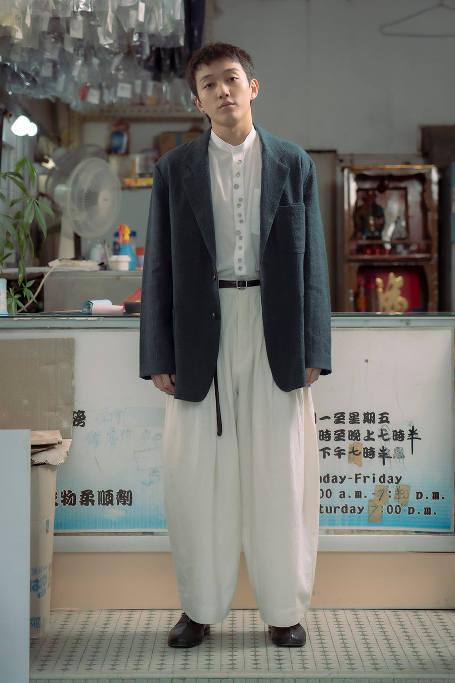 The Pleaty Trousers - White