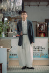 The Pleaty Trousers - White