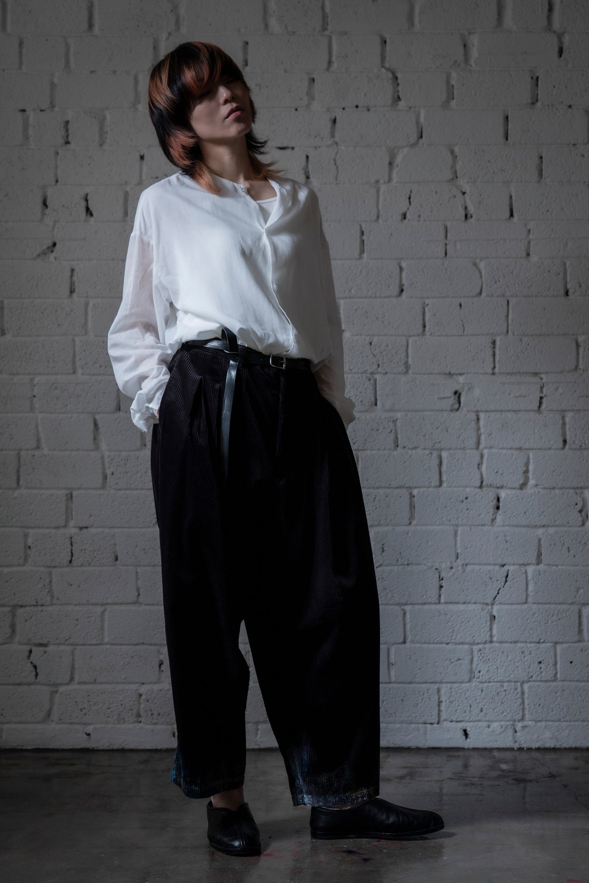 The Collarless Shirt - White