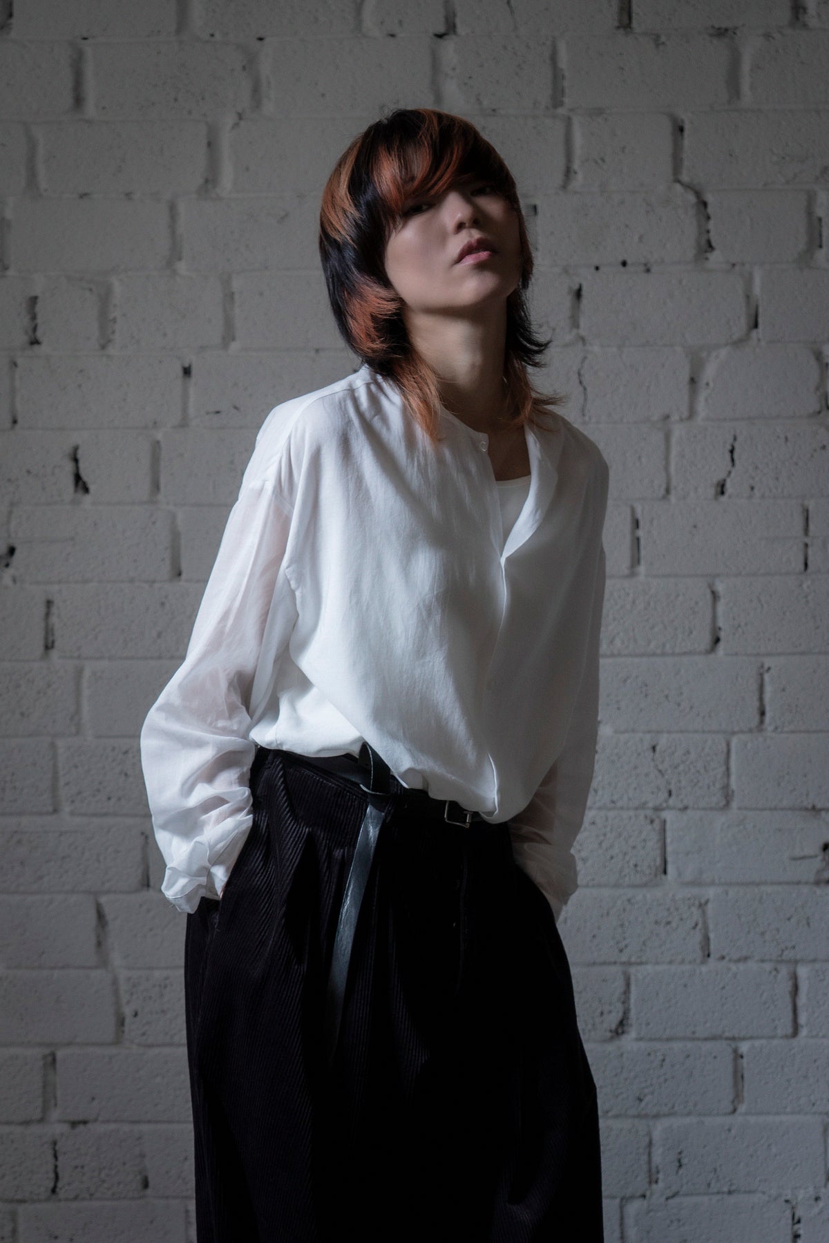 The Collarless Shirt - White
