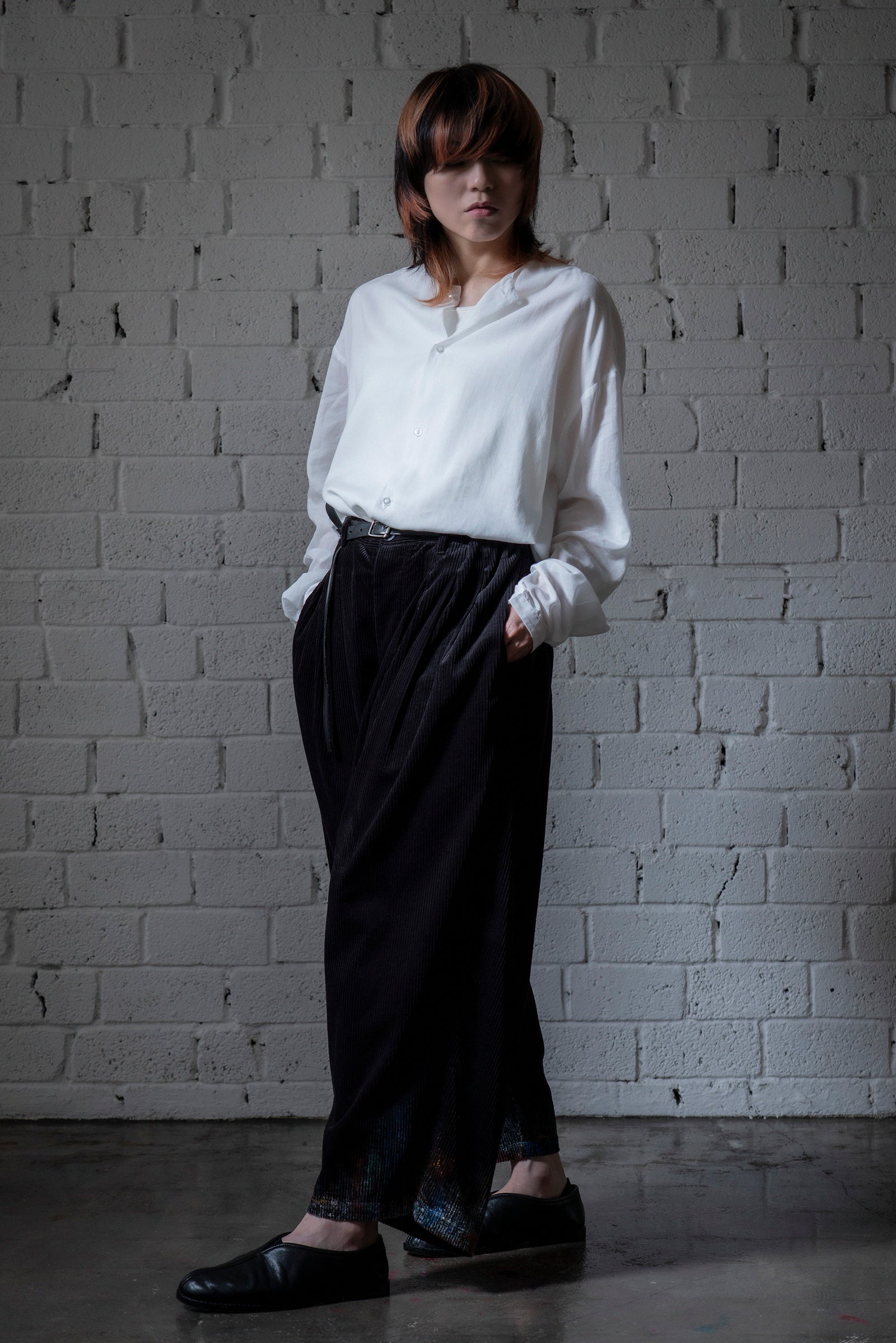 The Collarless Shirt - White