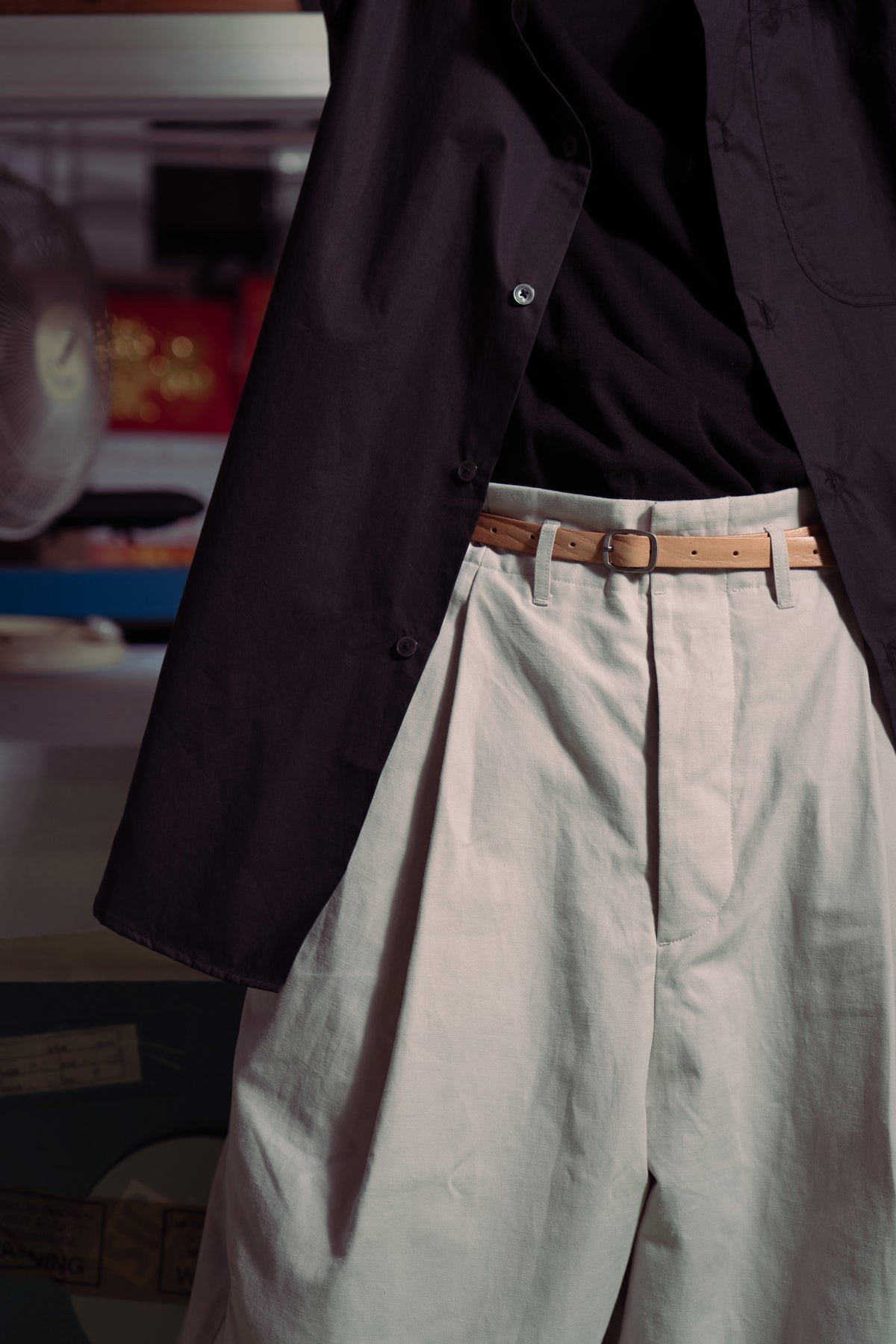 The Long Leather Belt - Natural