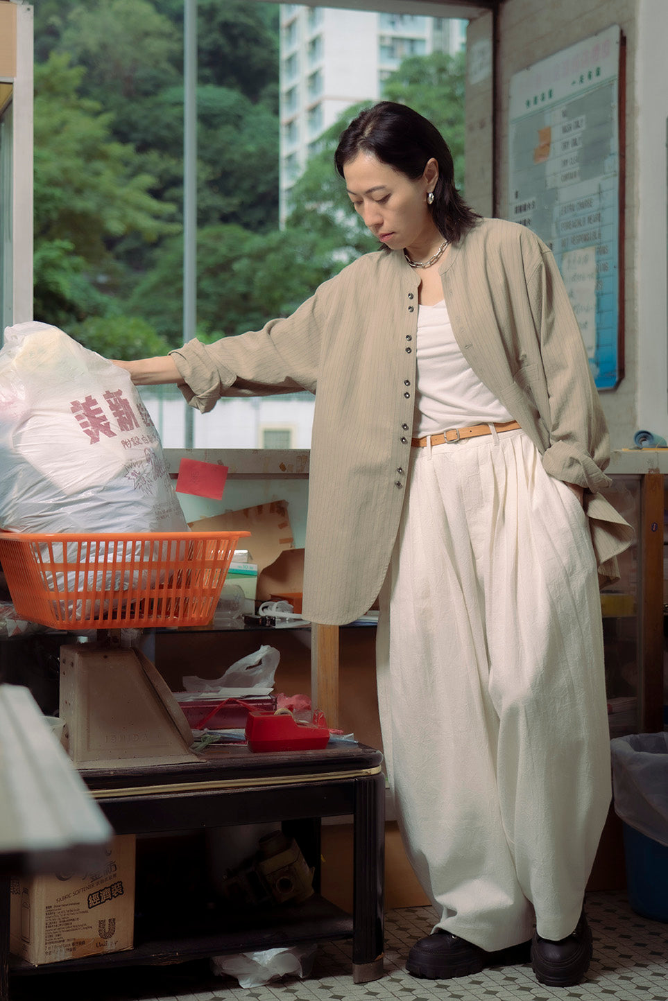 The Long Leather Belt - Natural