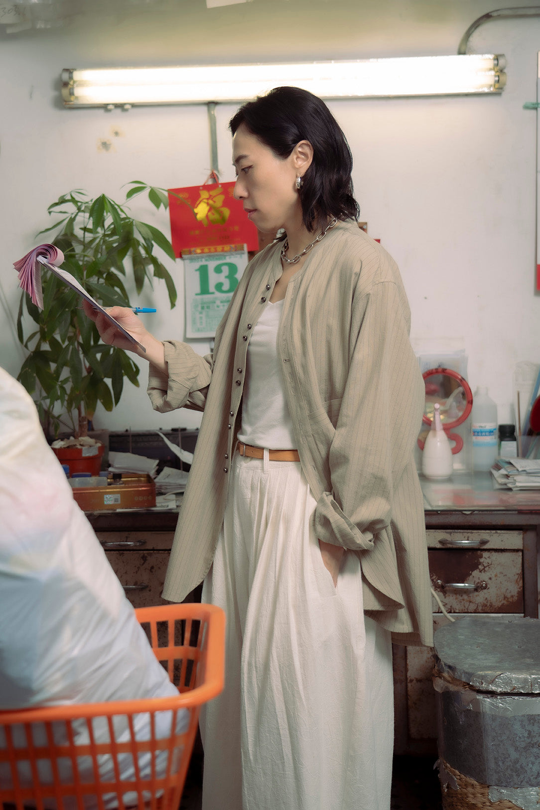 The Long Leather Belt - Natural