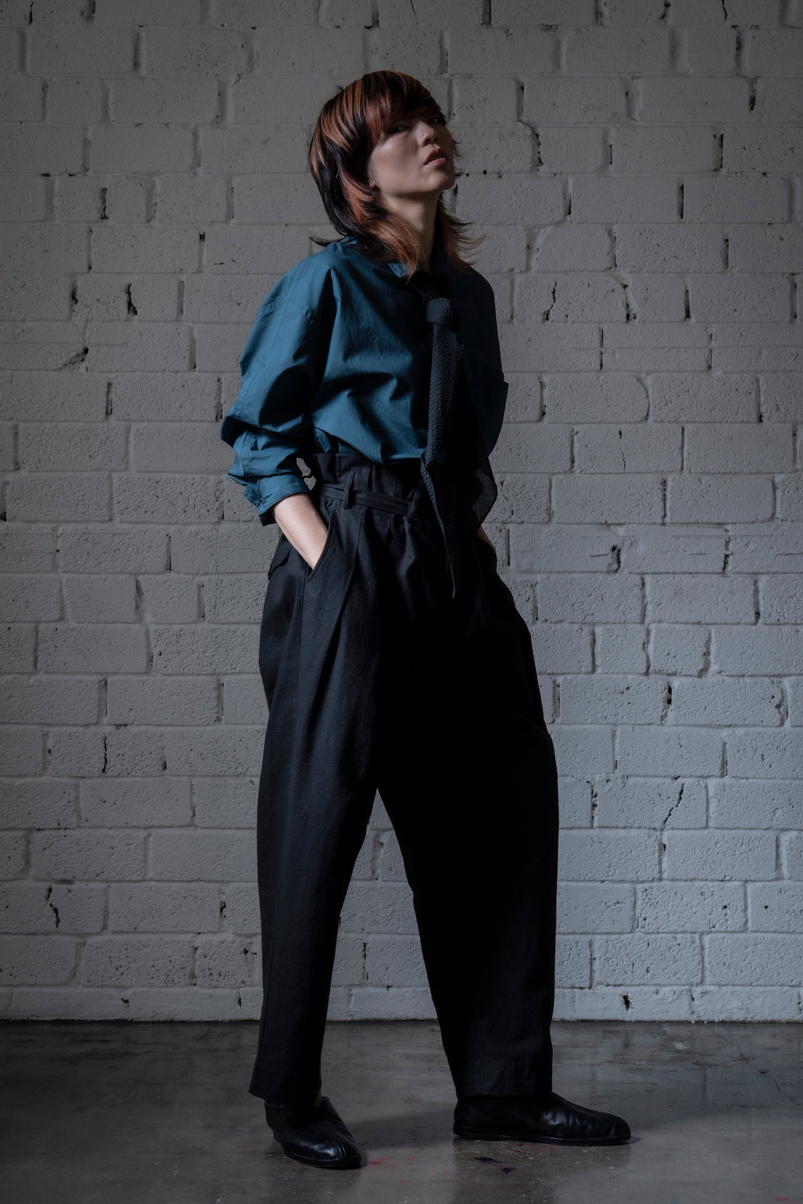 The Belted Hollywood Trousers - Black
