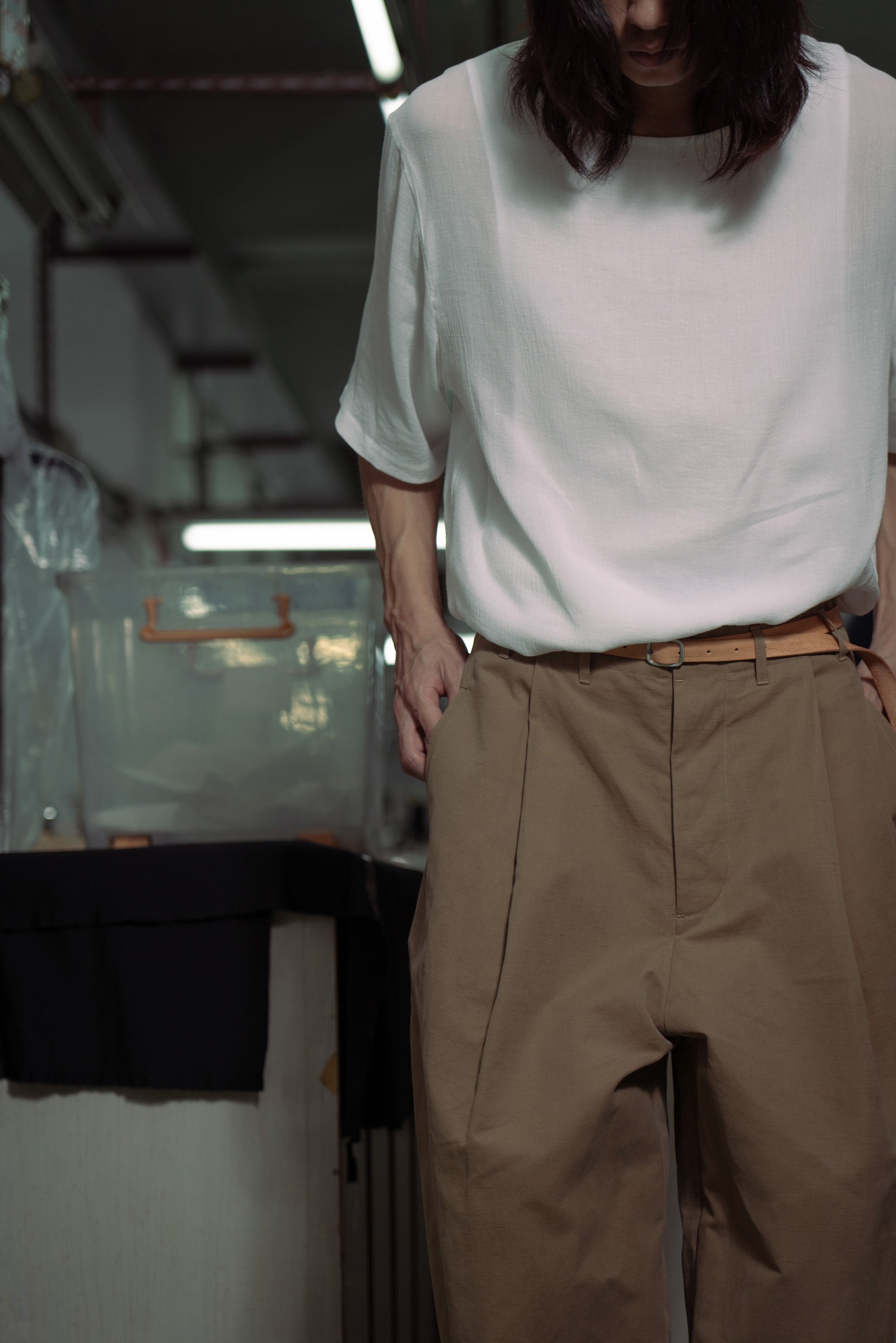 The Long Leather Belt - Natural
