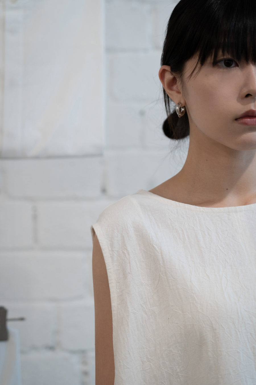 The Linen Dress - White