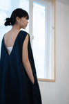 The Linen Dress - Navy