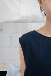 The Linen Dress - Navy