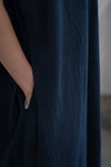 The Linen Dress - Navy