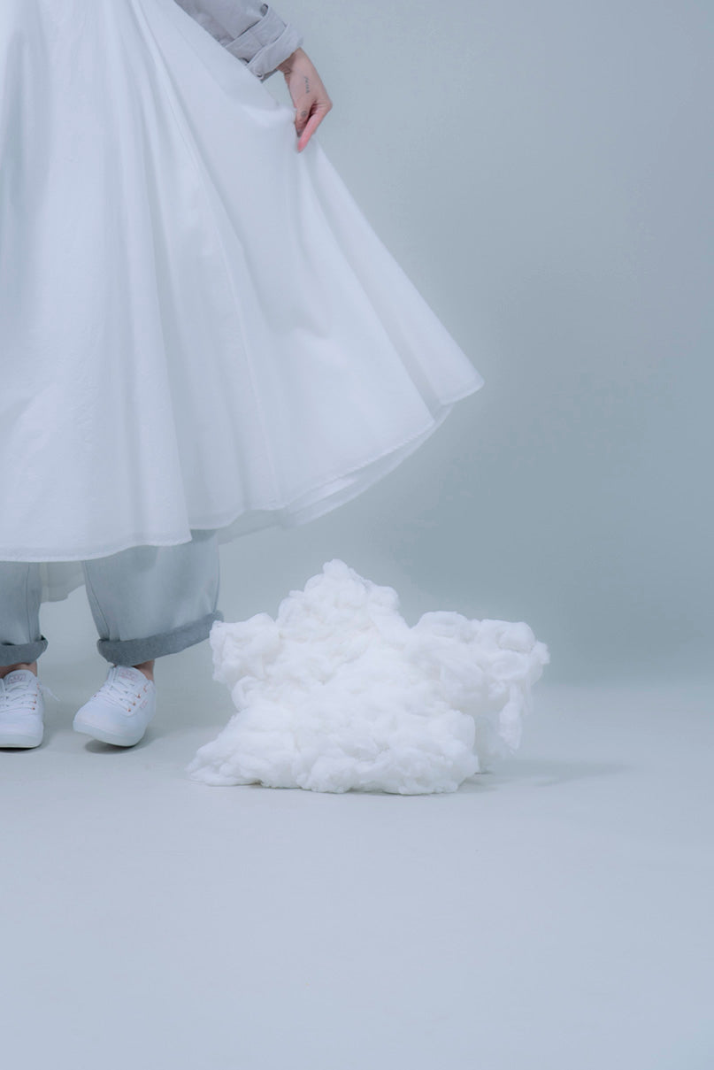 The Suspender Dress - White