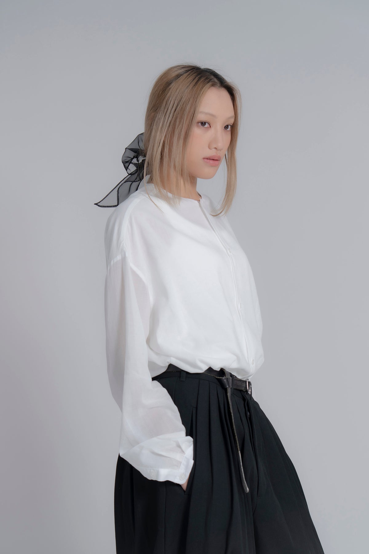 The Organza Scrunchie - Black