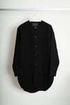 The Collarless Shirt - Black