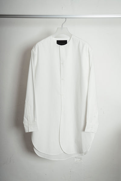 The Collarless Shirt - White