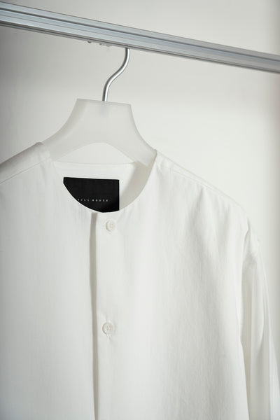 The Collarless Shirt - White