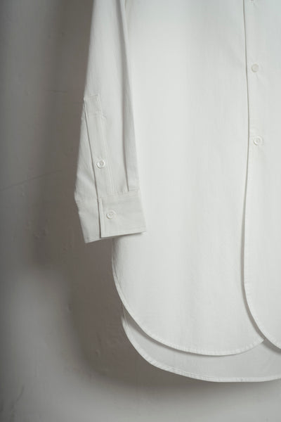 The Collarless Shirt - White