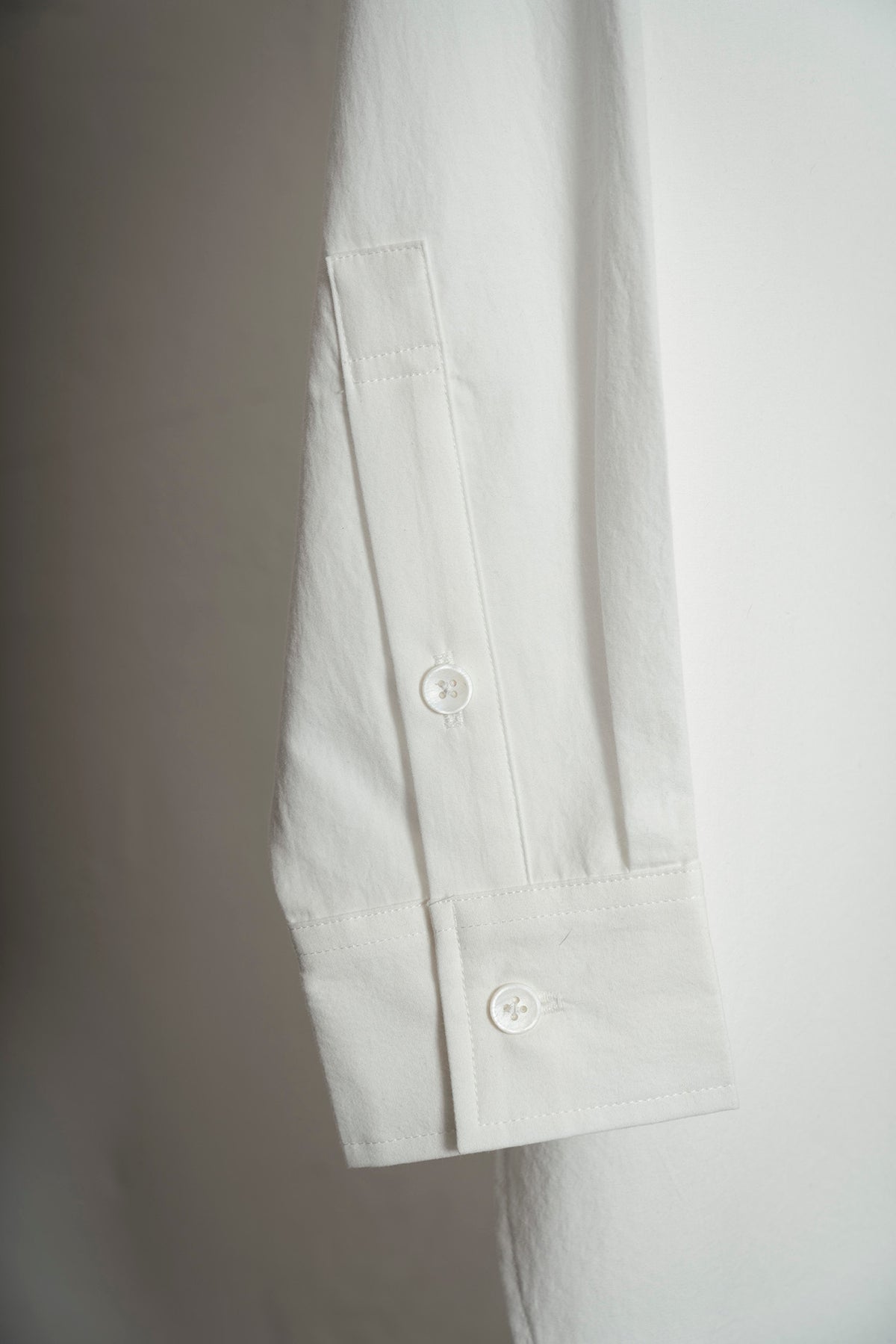 The Collarless Shirt - White