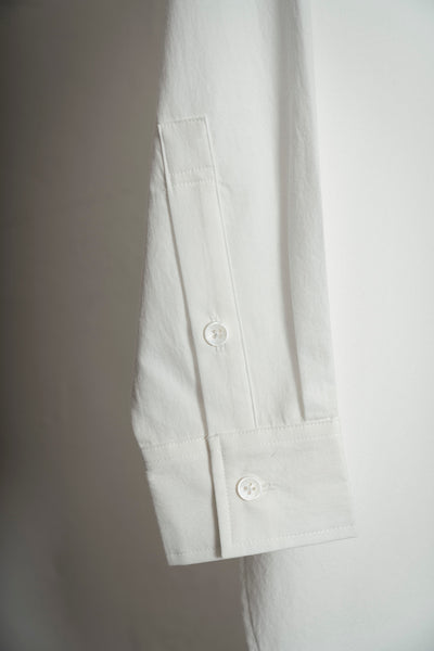 The Collarless Shirt - White