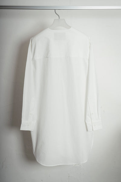 The Collarless Shirt - White