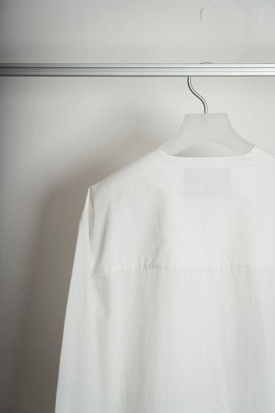 The Collarless Shirt - White