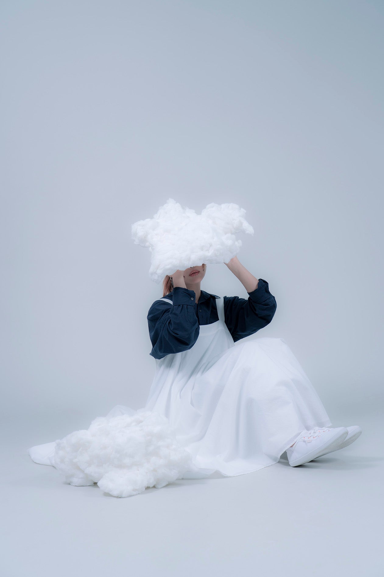 The Suspender Dress - White