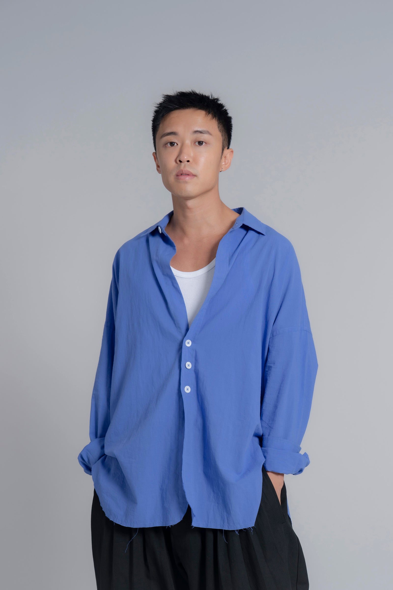 The Author Shirt Jacket - Blue
