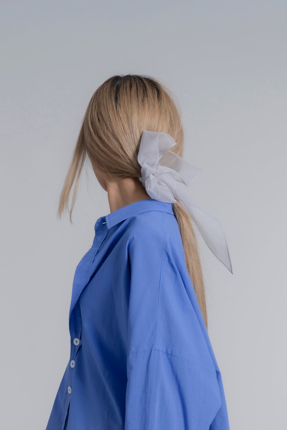 The Organza Scrunchie - Silver
