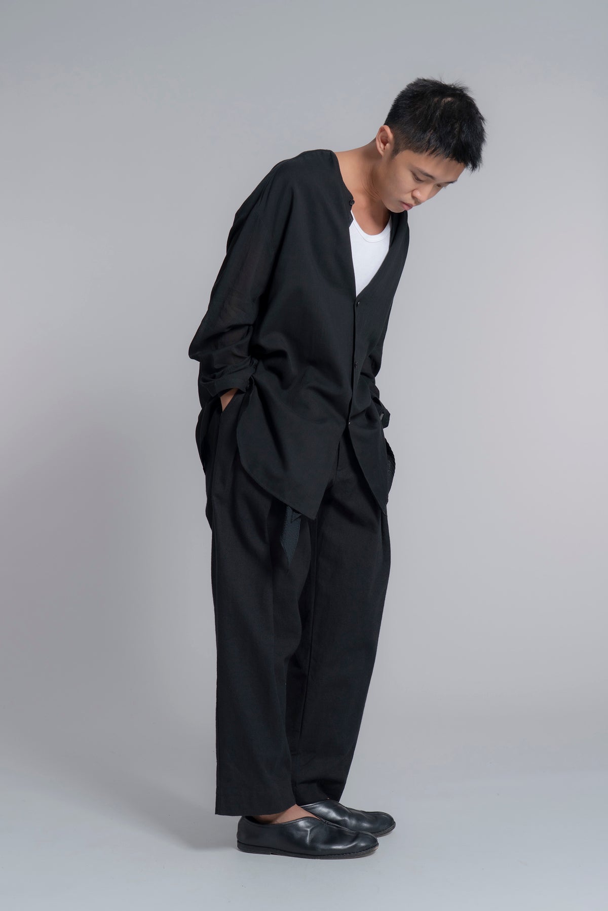 The Belted Hollywood Trousers - Black