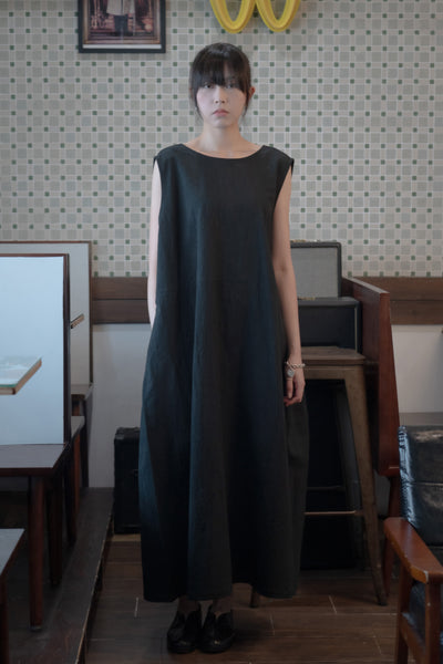 The Linen Dress - Black