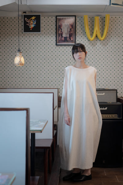 The Linen Dress - White