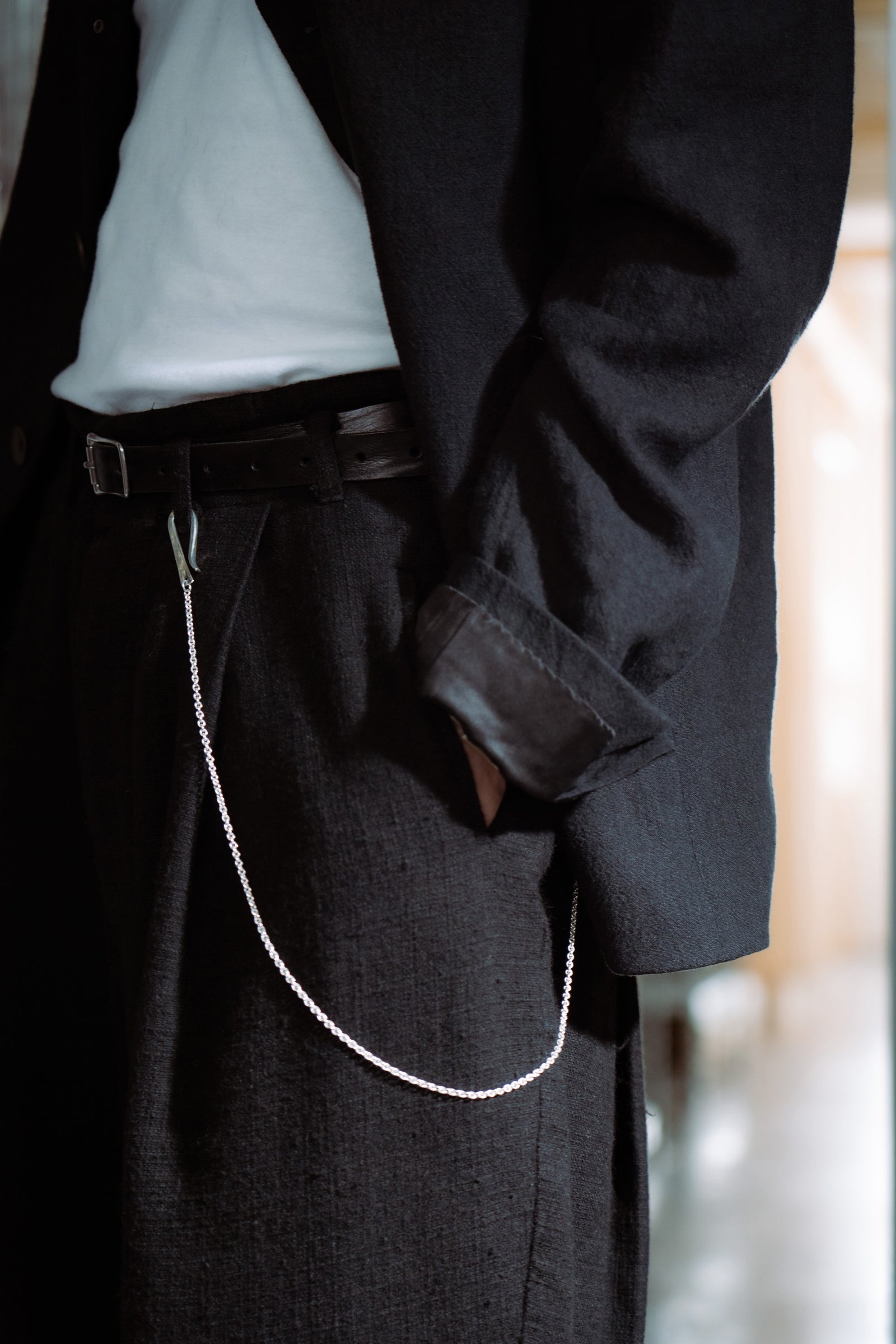 Silver Necklace and Pocket Chain