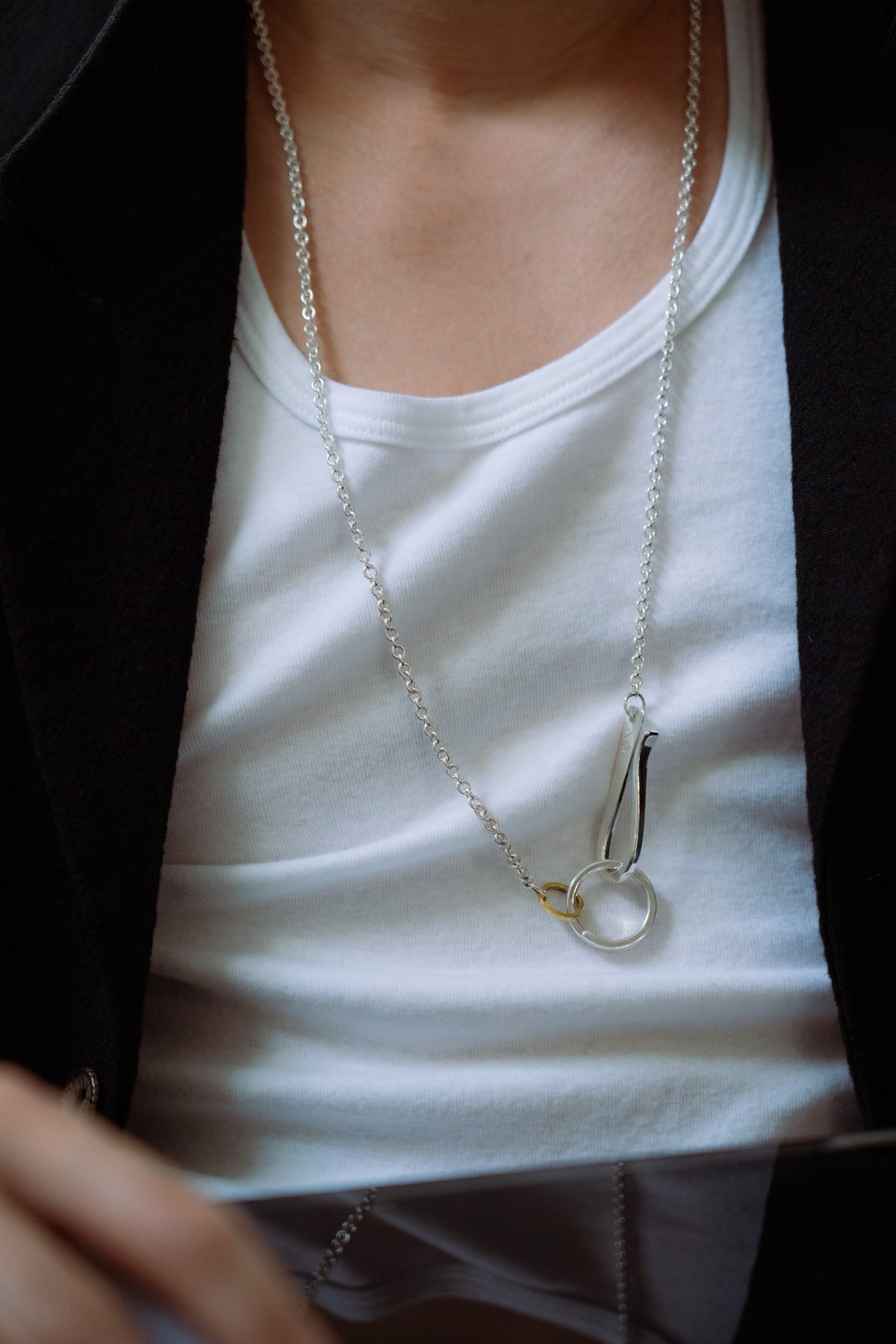 Silver Necklace and Pocket Chain
