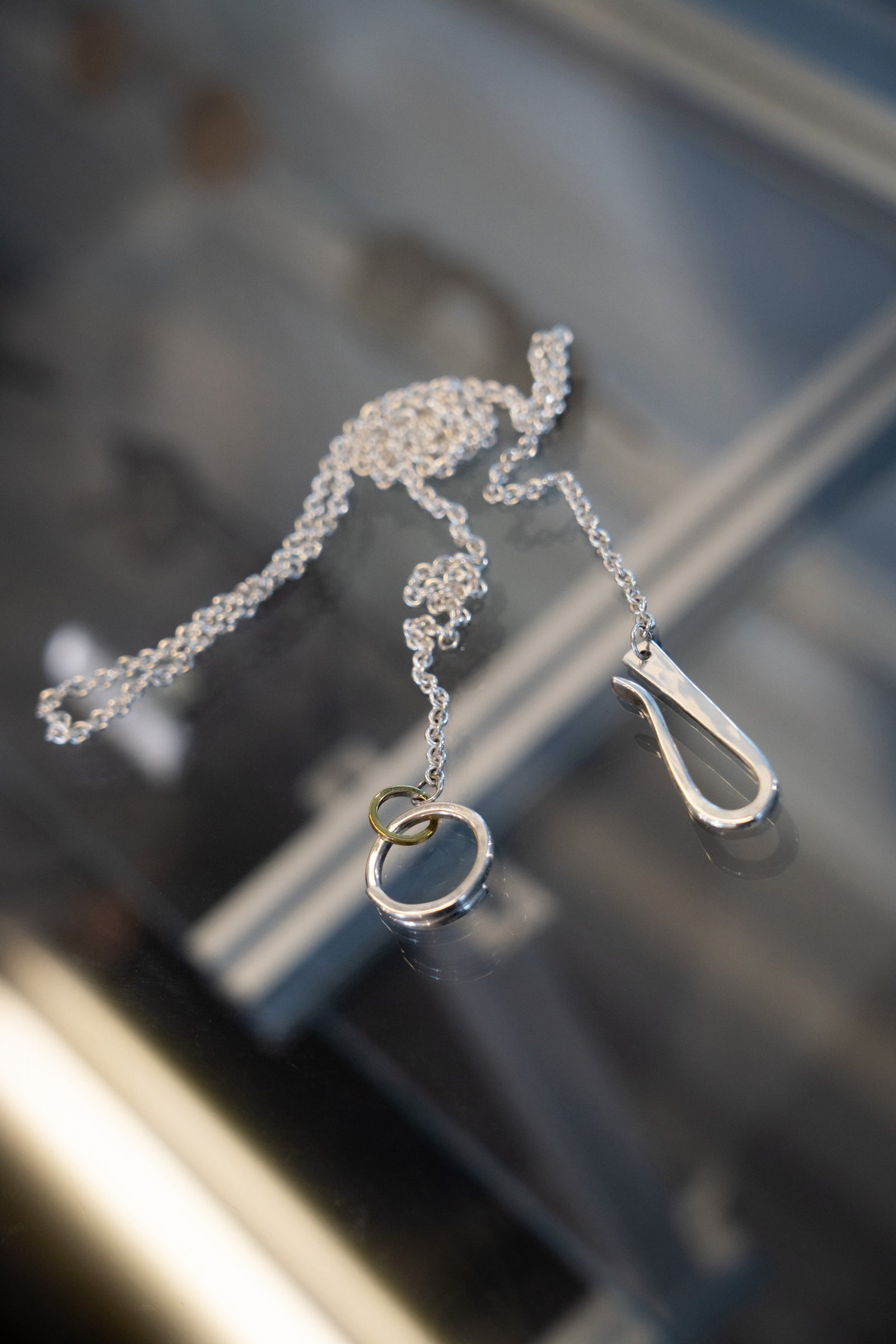 Silver Necklace and Pocket Chain