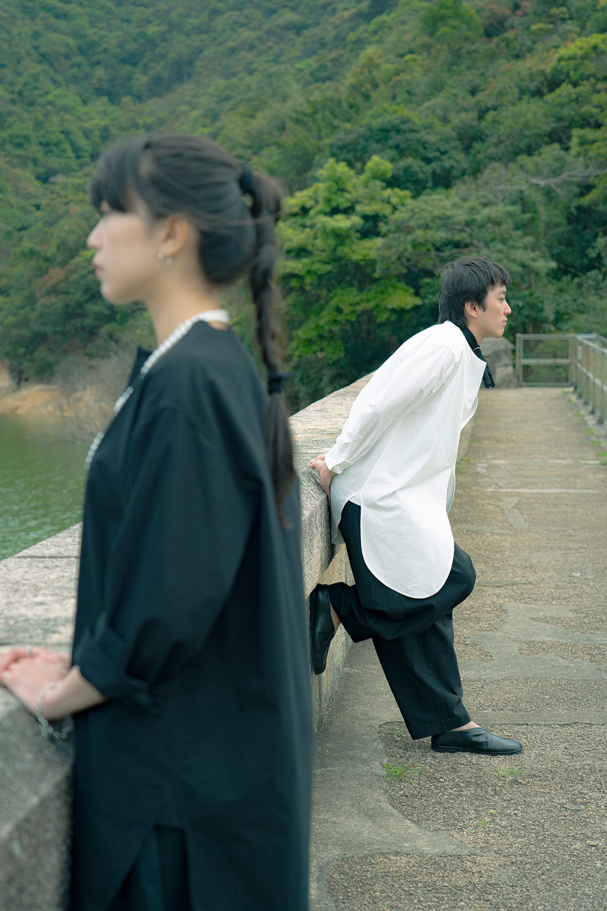 The Collarless Shirt - White