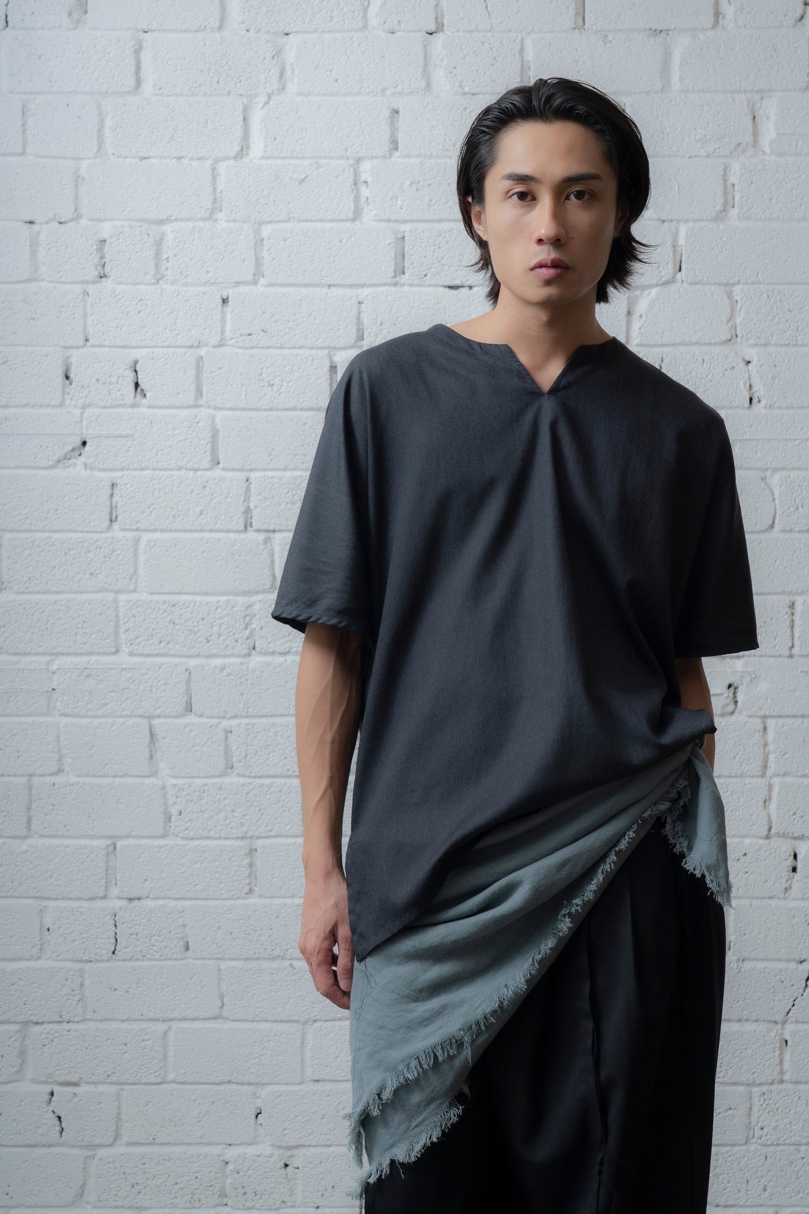 The Linen Scarf - Cloud Blue