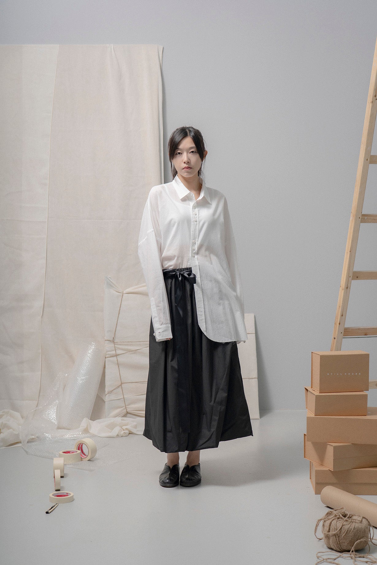 The Ribbon Skirt - Black