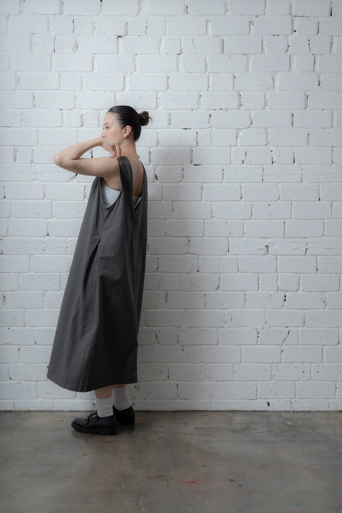 The Botanist Dress - Charcoal