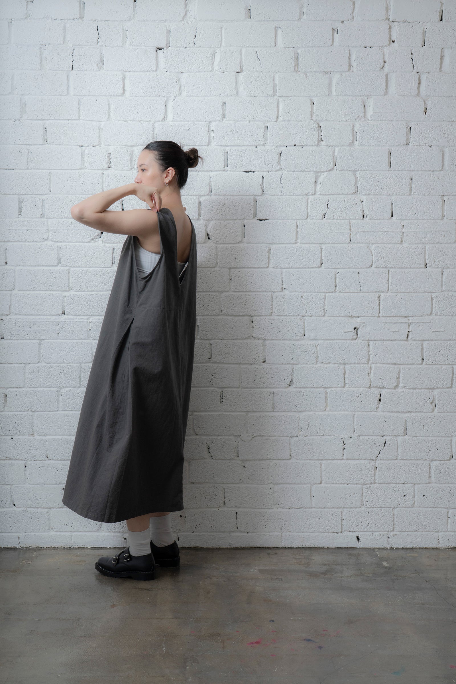 The Botanist Dress - Charcoal