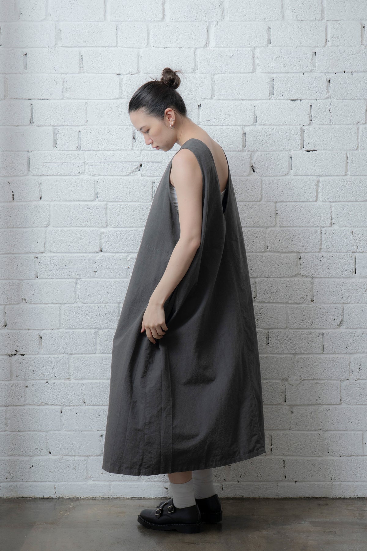 The Botanist Dress - Charcoal