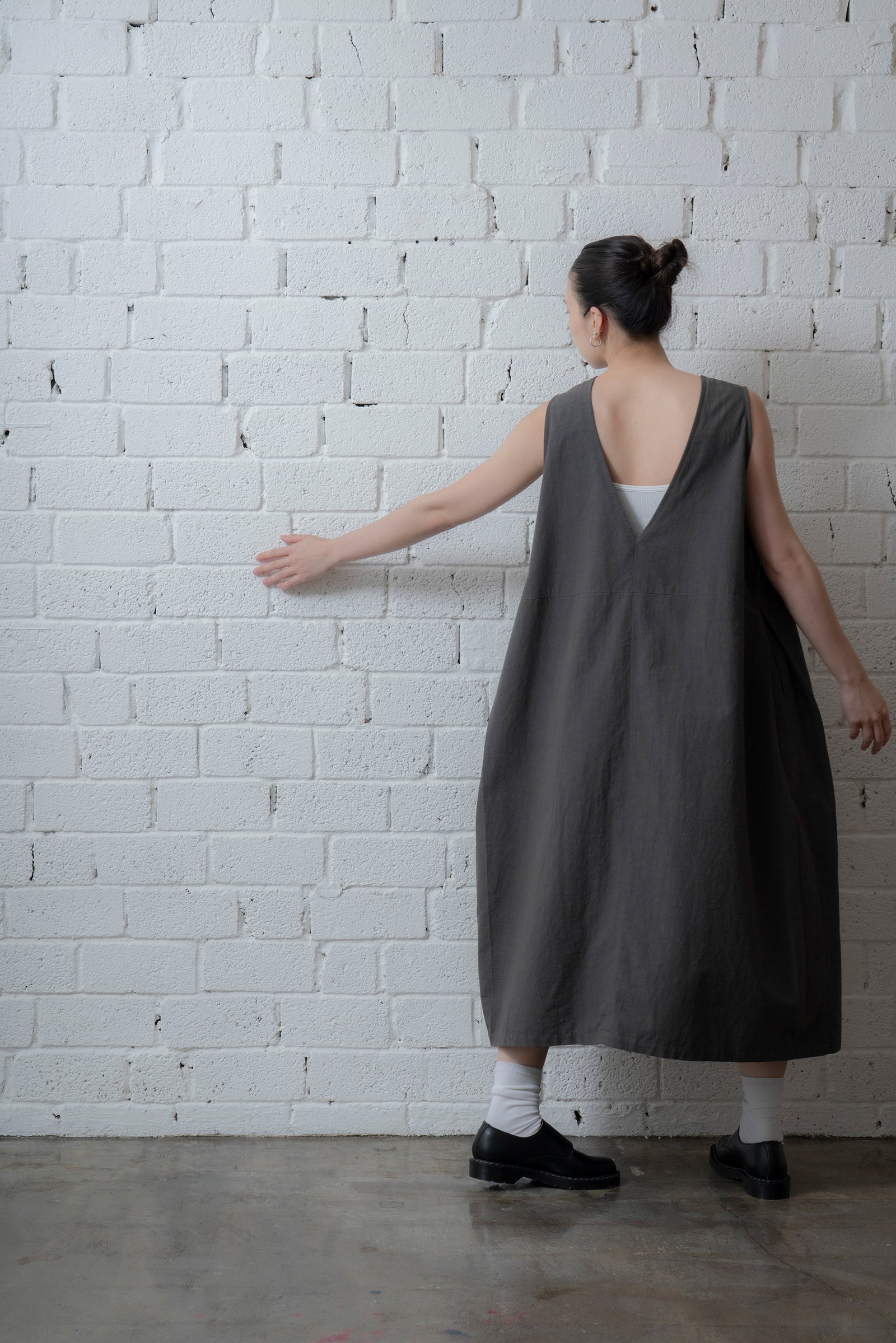 The Botanist Dress - Charcoal