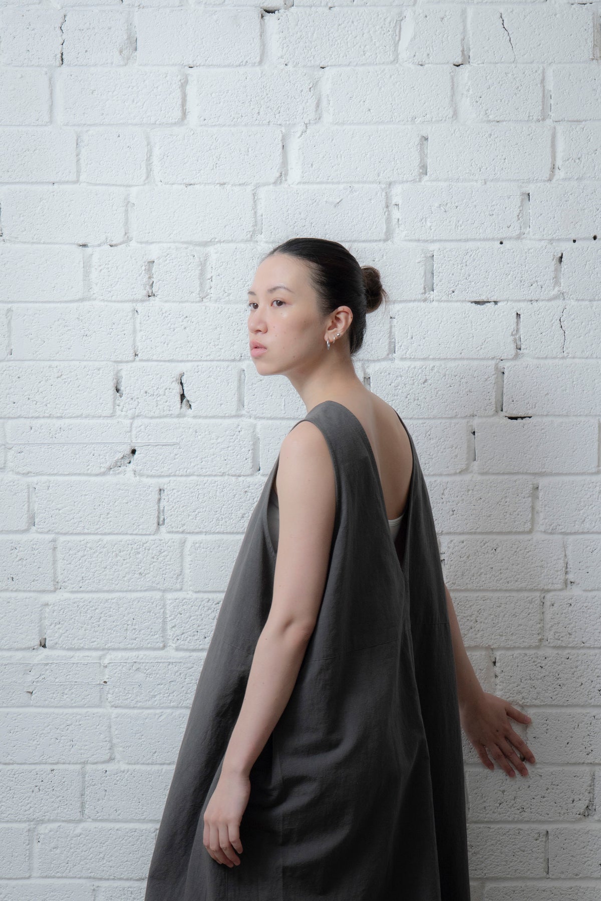 The Botanist Dress - Charcoal